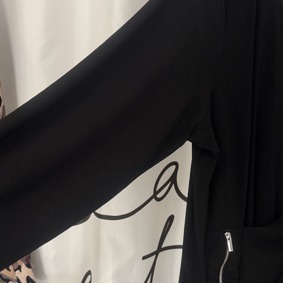 Addition Elle Black Long Sleeve Dress/Tunic - Picture 3 of 5